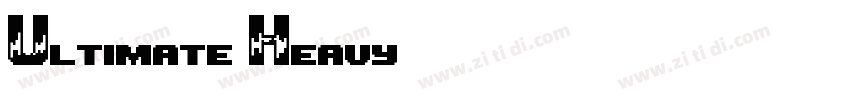 Ultimate Heavy字体转换